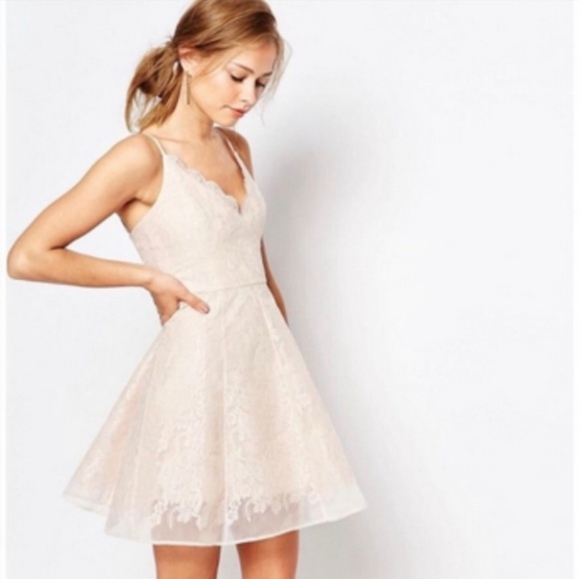 Keepsake Sundream Blush Lace Dress Size Medium - Picture 2 of 14